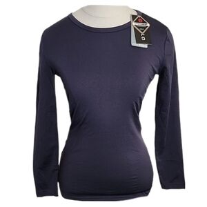 Tesla Shirt Training Long Sleeve Round Neck Gray Size S